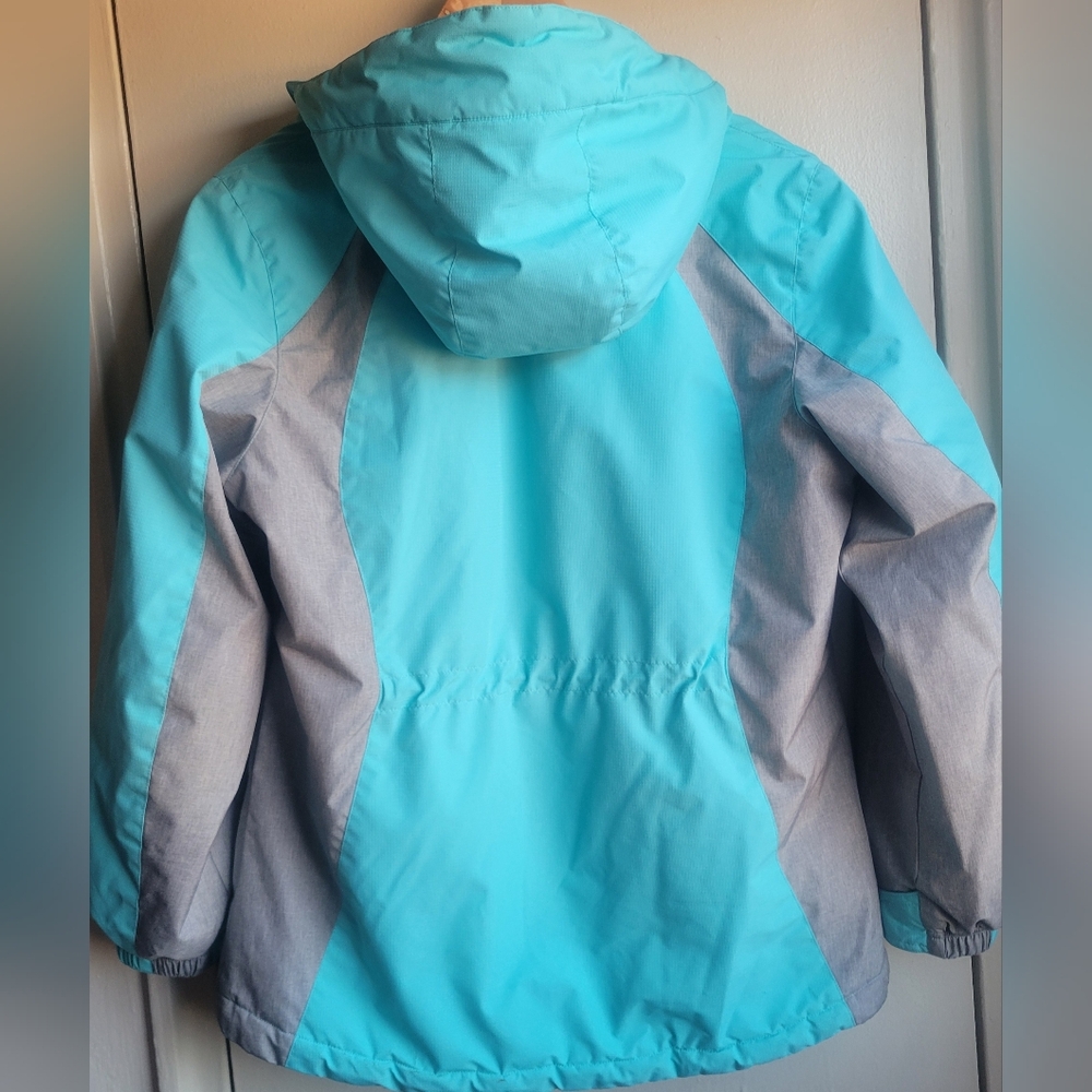 Aqua and Gray Kids Jacket - Picture 2 of 13